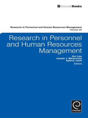 cover image of Research in Personnel and Human Resources Management, Volume 29